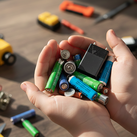 Батарейки представляют опасность для детей